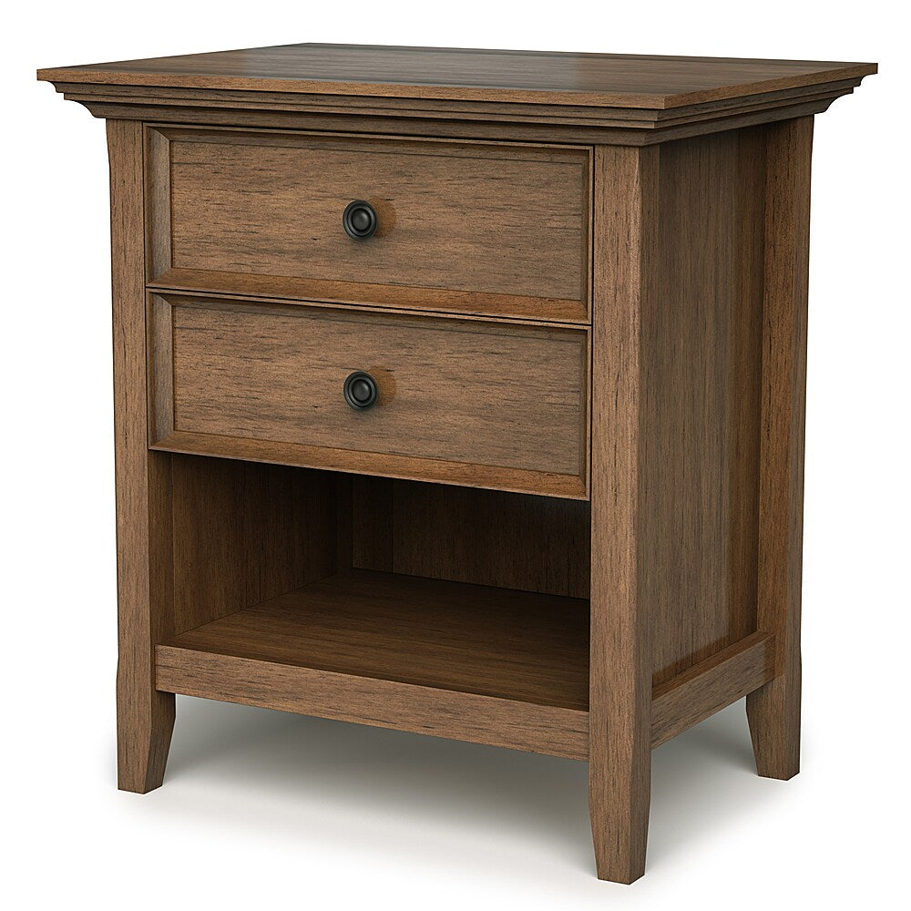 Simpli Home - Amherst Bedside Table - Rustic Natural Aged Brown_1