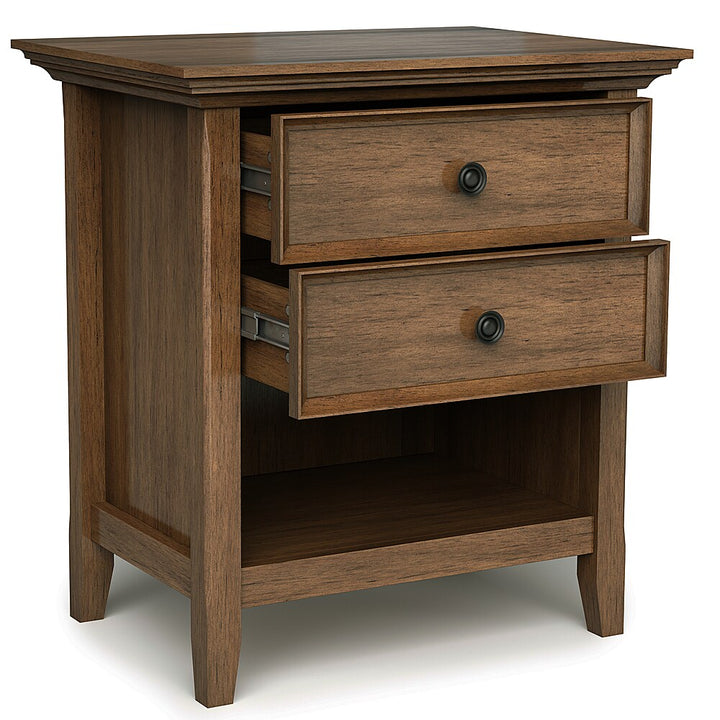 Simpli Home - Amherst Bedside Table - Rustic Natural Aged Brown_4