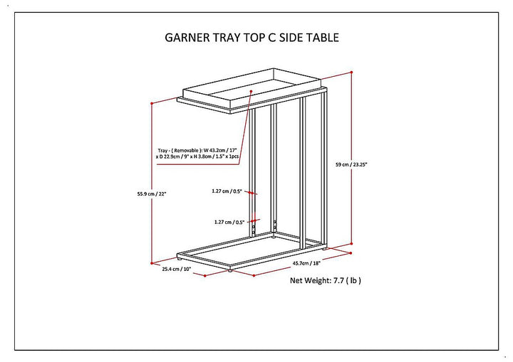 Simpli Home - Garner Tray Top C Side Table - Black_4