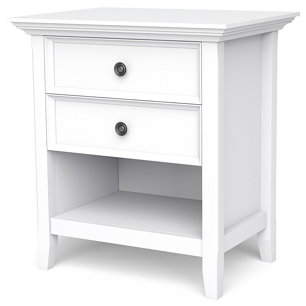 Simpli Home - Amherst Bedside Table - White_1