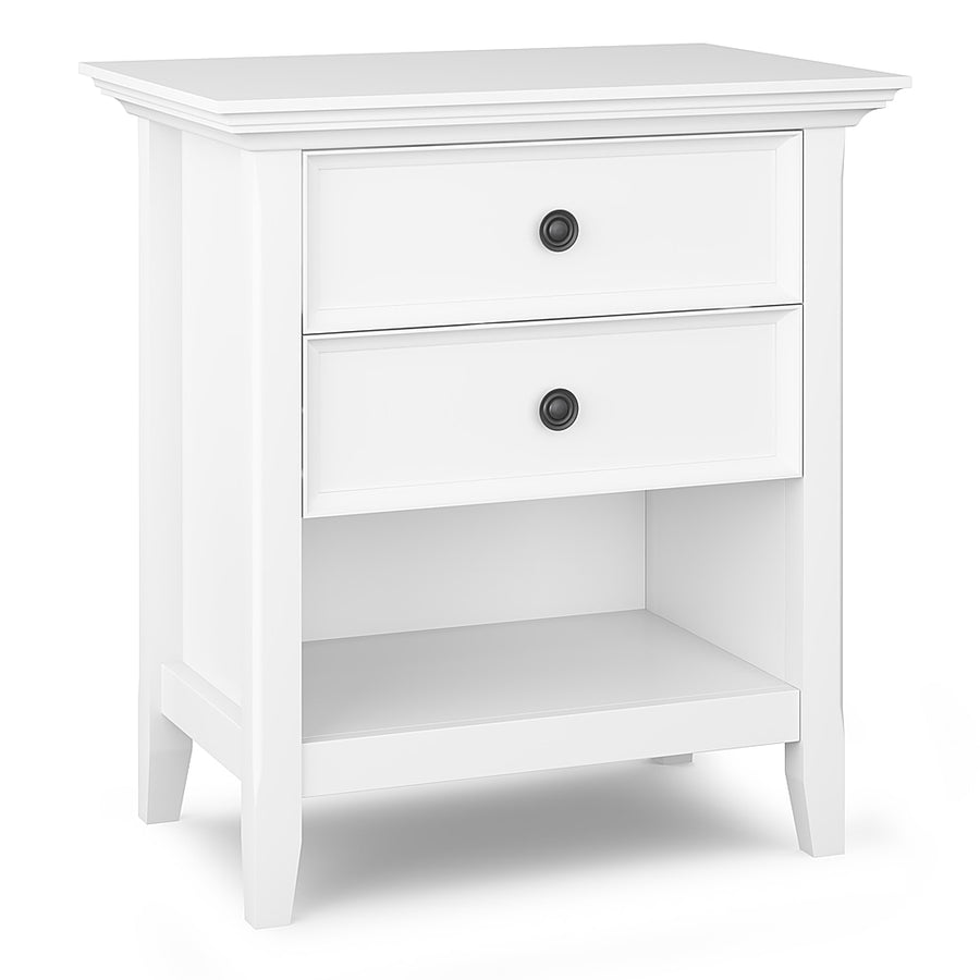 Simpli Home - Amherst Bedside Table - White_0