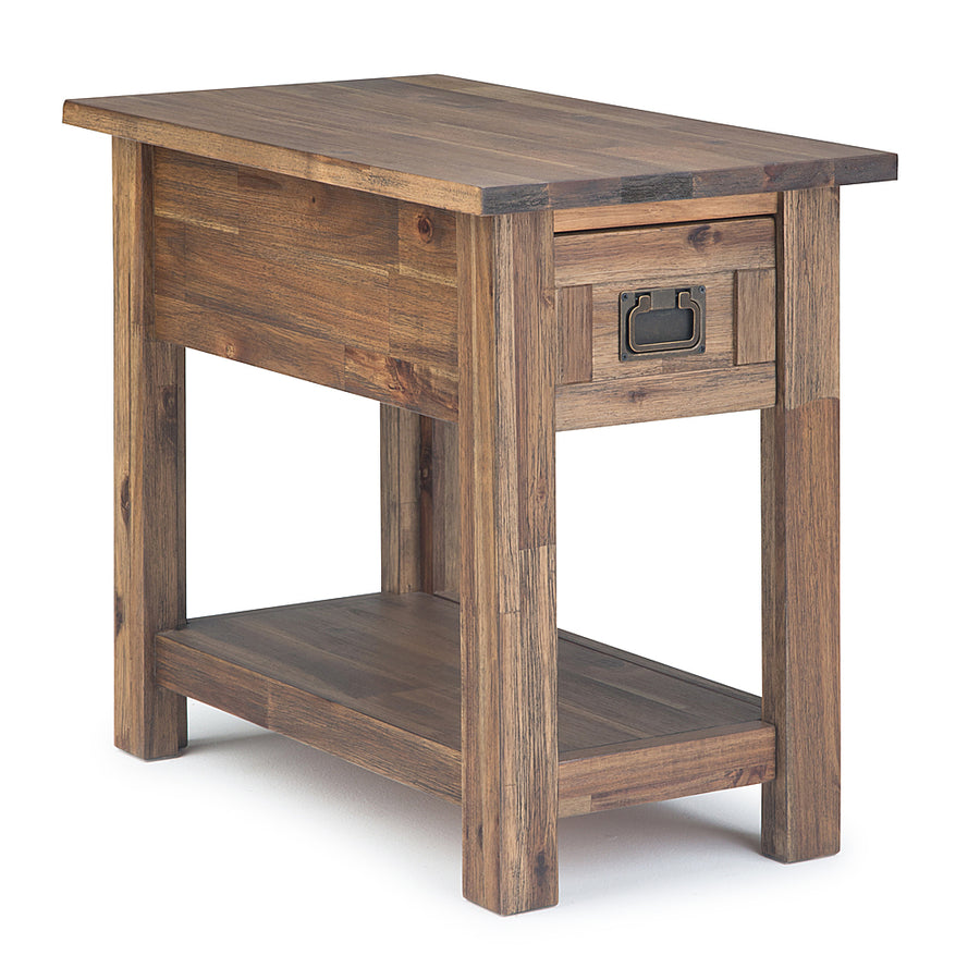 Simpli Home - Monroe Narrow Side Table - Rustic Natural Aged Brown_0