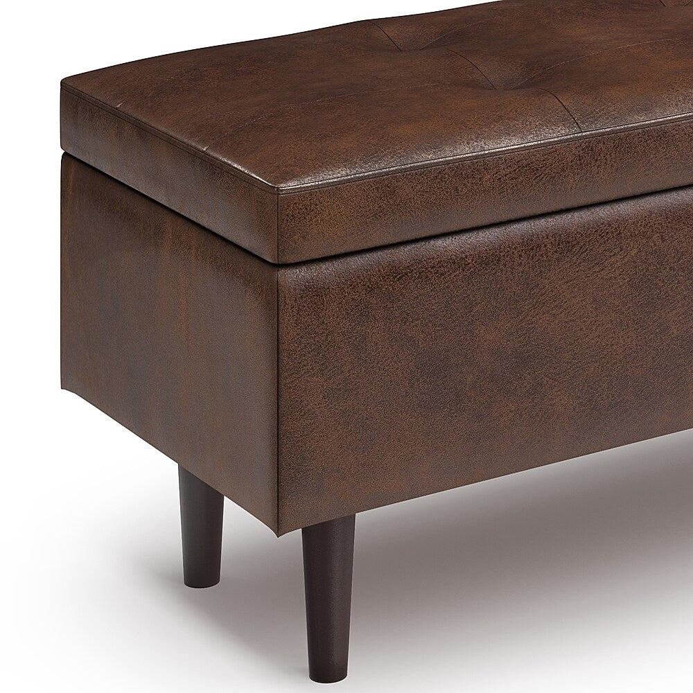 Simpli Home - Shay Mid Century Rectangular Storage Ottoman - Distressed Chestnut Brown_5