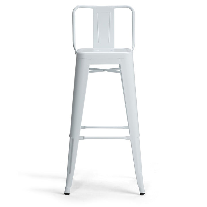 Simpli Home - Rayne 30 inch Metal Bar Stool (Set of 2) - White_2