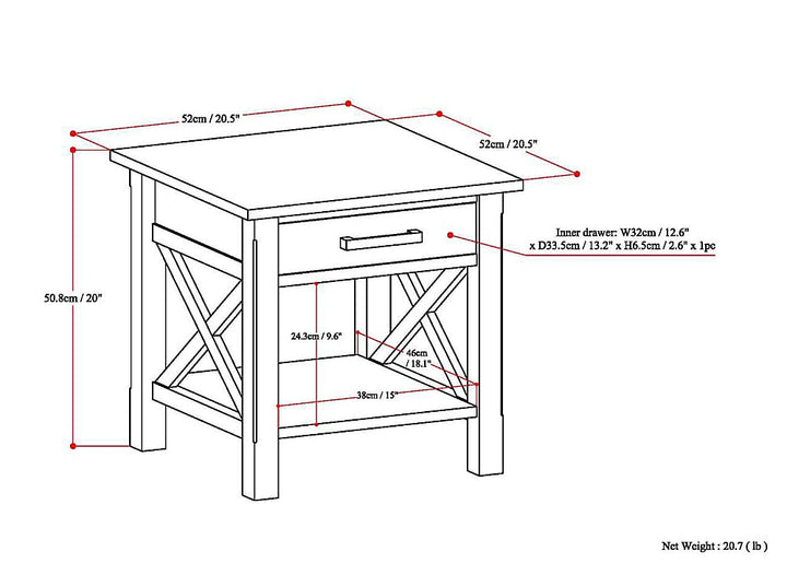 Simpli Home - Kitchener End Table - Hickory Brown_3