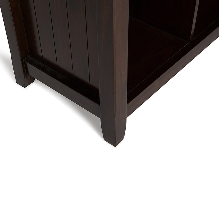 Simpli Home - Acadian 8 Cube Storage Sofa Table - Brunette Brown_6