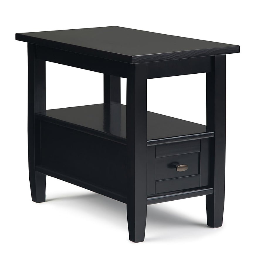 Simpli Home - Warm Shaker Narrow Side Table - Black_0