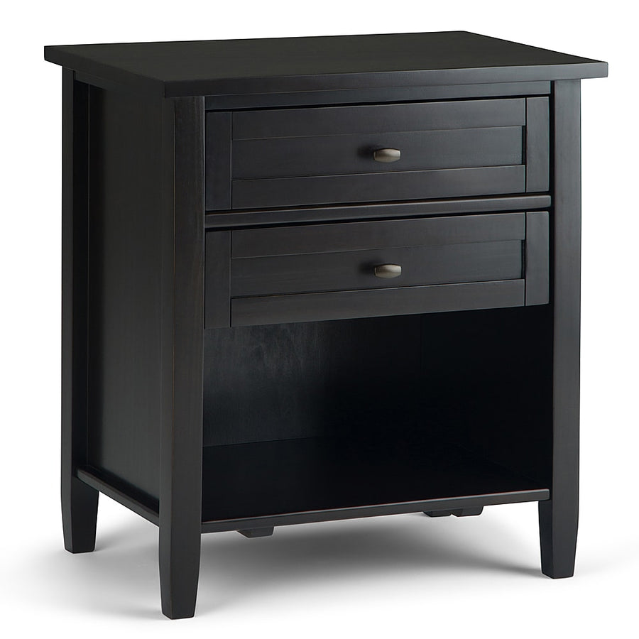Simpli Home - Warm Shaker Bedside Table - Hickory Brown_0