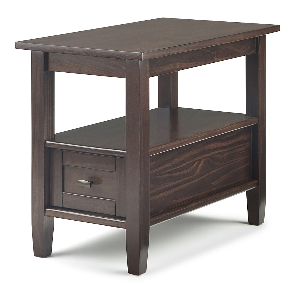 Simpli Home - Warm Shaker Narrow Side Table - Tobacco Brown_1