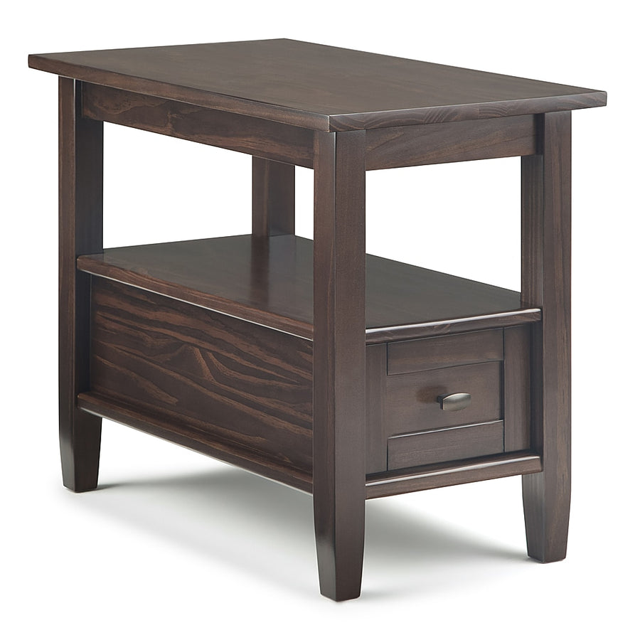 Simpli Home - Warm Shaker Narrow Side Table - Tobacco Brown_0