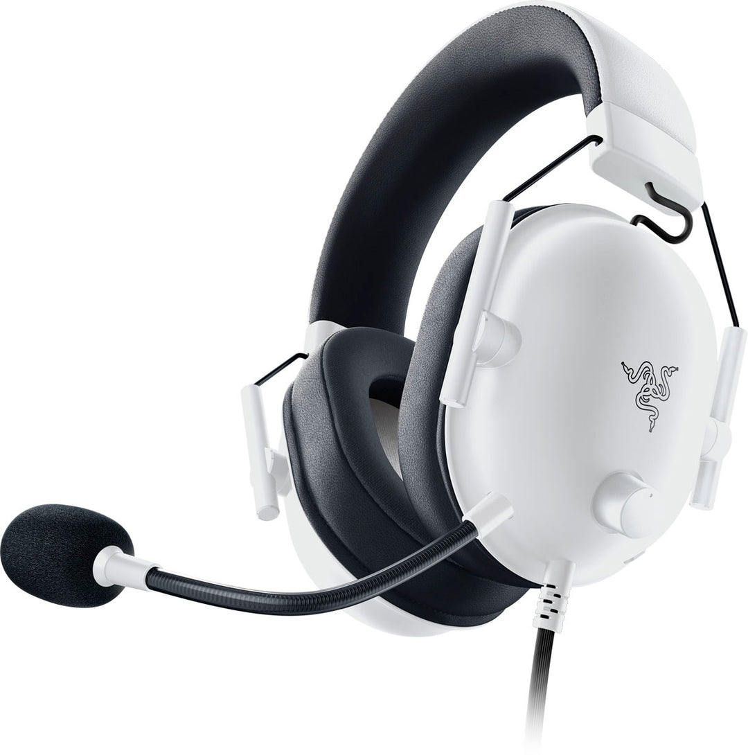 Razer - BlackShark V2 X Wired 7.1 Surround Sound Gaming Headset for PC, PS5, PS4, Switch, Xbox X|S, and Xbox One - White_1