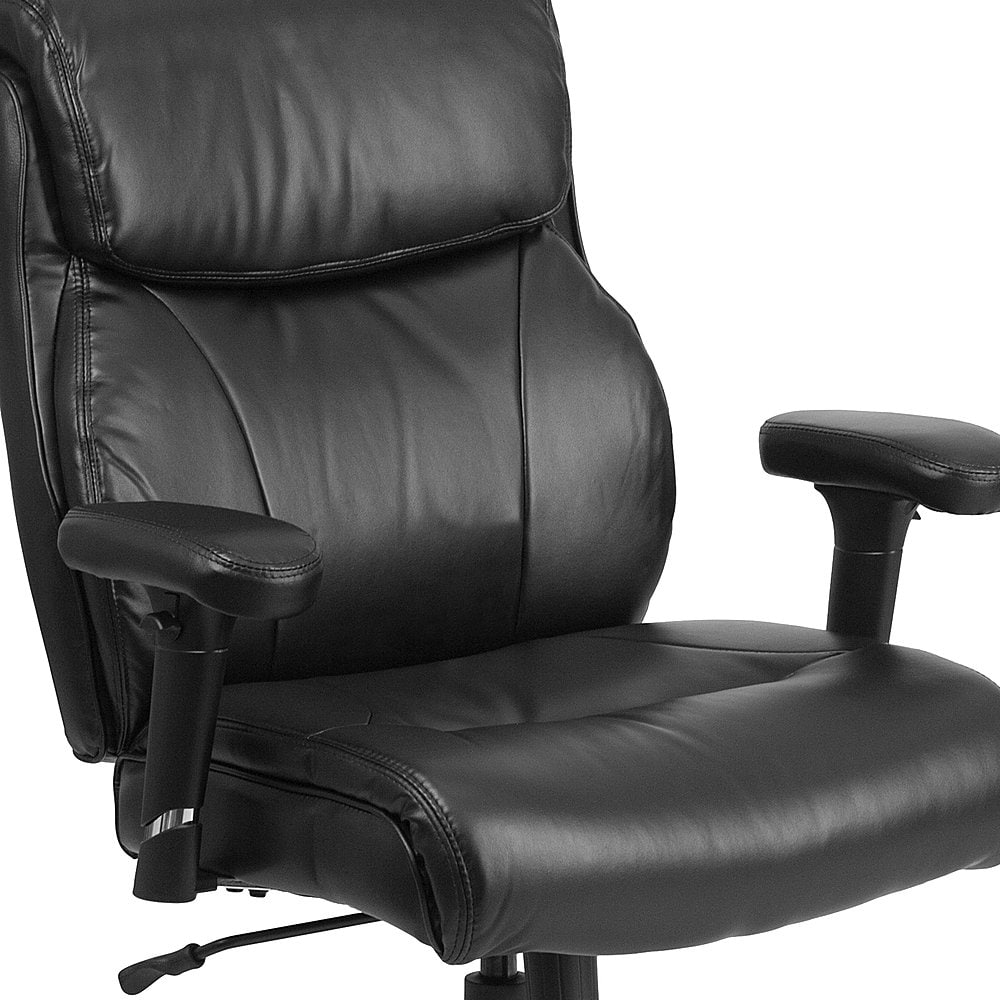 Flash Furniture - Big & Tall 400 lb. Rated Mid-Back Ergonomic Task Office Chair - Black LeatherSoft_7