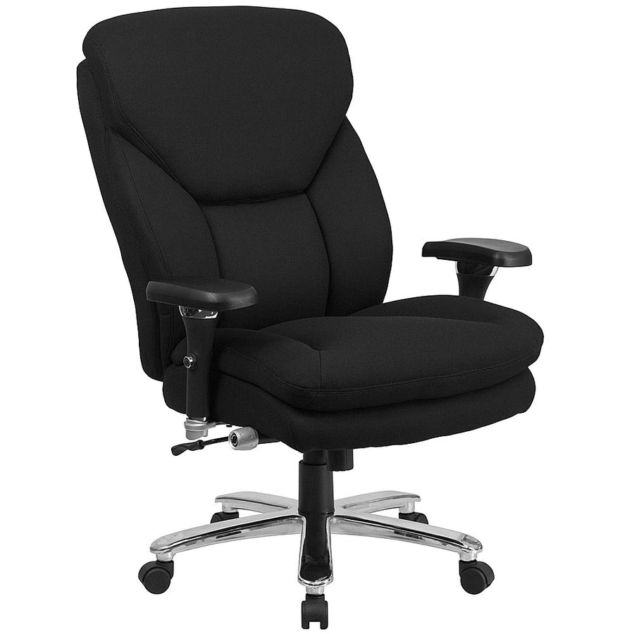 Flash Furniture - 24/7 Intensive Use Big & Tall 400 lb. Rated High Back Chair - Black Fabric_0