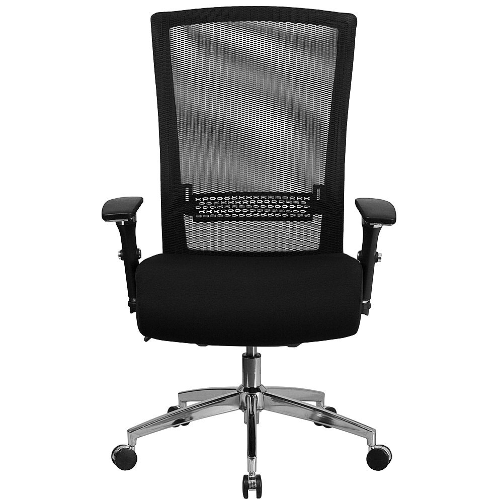 Flash Furniture - HERCULES Series 24/7 Intensive Use 300 lb. Rated Black Mesh Multifunction Ergonomic Office Chair with Seat Slider - Black Fabric/Mesh_7