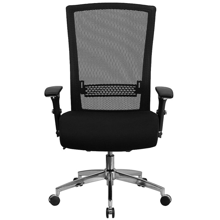 Flash Furniture - HERCULES Series 24/7 Intensive Use 300 lb. Rated Black Mesh Multifunction Ergonomic Office Chair with Seat Slider - Black Fabric/Mesh_7