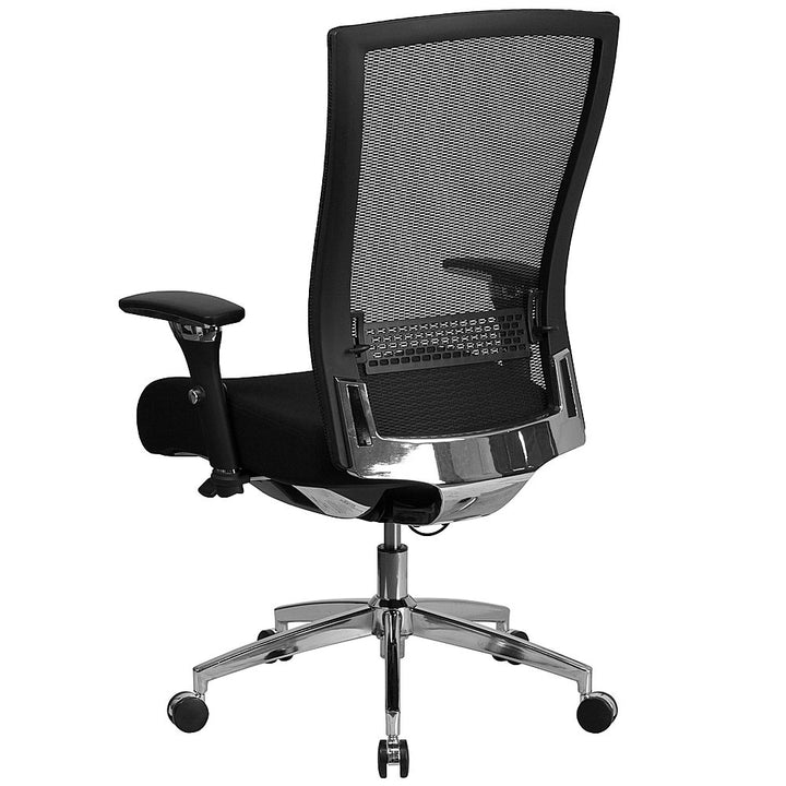 Flash Furniture - HERCULES Series 24/7 Intensive Use 300 lb. Rated Black Mesh Multifunction Ergonomic Office Chair with Seat Slider - Black Fabric/Mesh_5