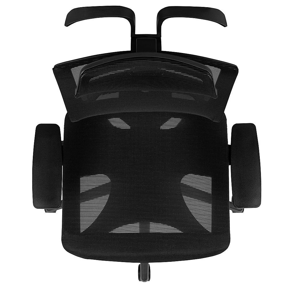 Flash Furniture - Ergonomic Mesh Office Chair-Synchro-Tilt, Pivot Headrest, Adjustable Arms - Black_7