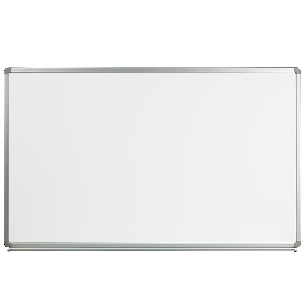 Flash Furniture - 5' W x 3' H Magnetic Marker Board - White_0