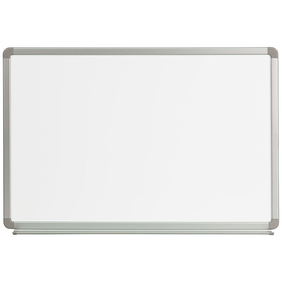 Flash Furniture - 3' W x 2' H Magnetic Marker Board - White_0