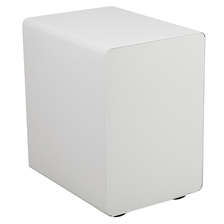 Flash Furniture - Ergonomic 3-Drawer Mobile Locking Filing Cabinet - White and Charcoal_8