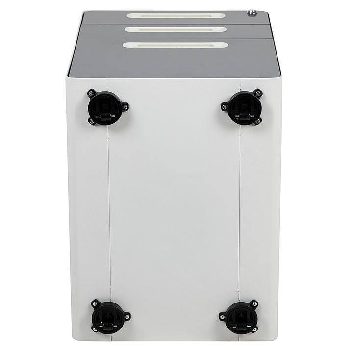 Flash Furniture - Ergonomic 3-Drawer Mobile Locking Filing Cabinet - White and Charcoal_5