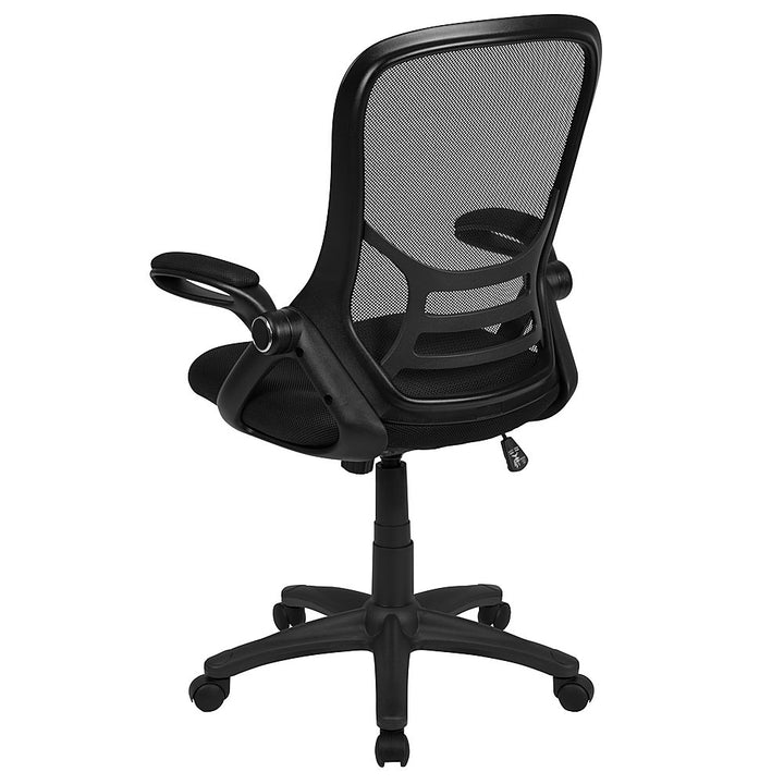 Flash Furniture - High Back Mesh Ergonomic Swivel Office Chair with Flip-up Arms - Black_10