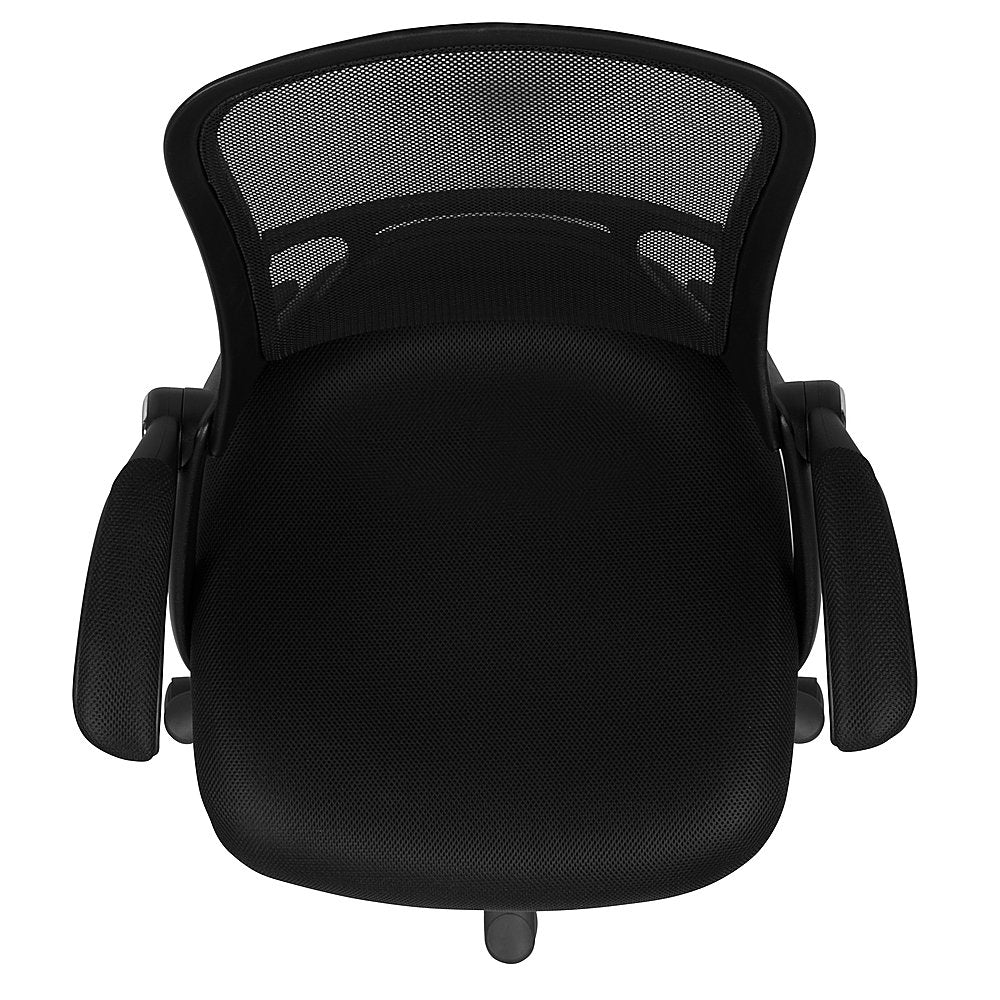 Flash Furniture - High Back Mesh Ergonomic Swivel Office Chair with Flip-up Arms - Black_7