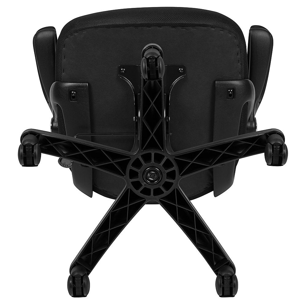 Flash Furniture - High Back Mesh Ergonomic Swivel Office Chair with Flip-up Arms - Black_6