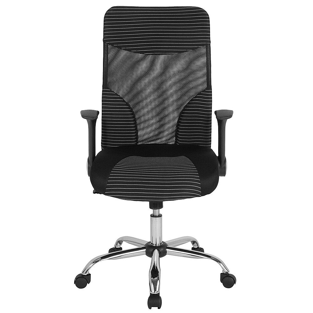 Flash Furniture - Milford High Back Office Chair with Contemporary Mesh Design - Black and White_2
