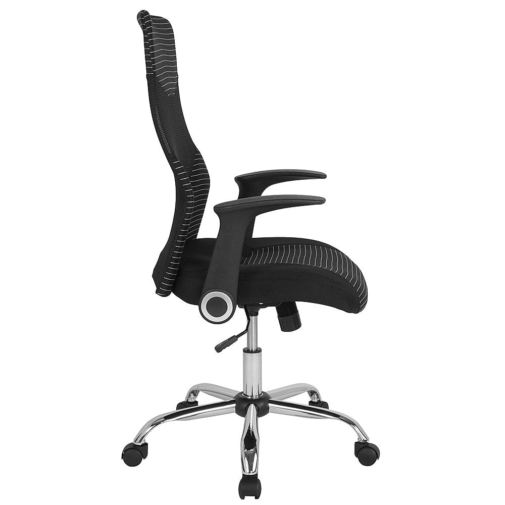 Flash Furniture - Milford High Back Office Chair with Contemporary Mesh Design - Black and White_4