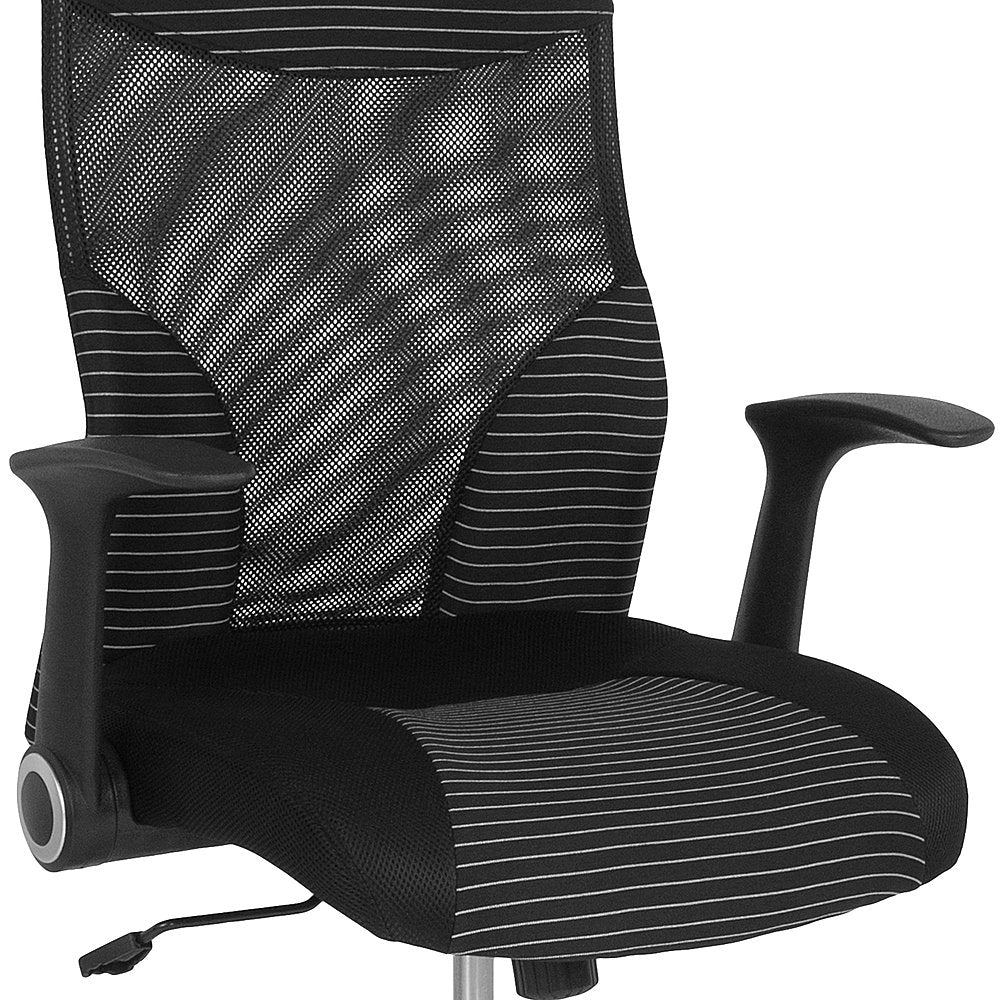 Flash Furniture - Milford High Back Office Chair with Contemporary Mesh Design - Black and White_3