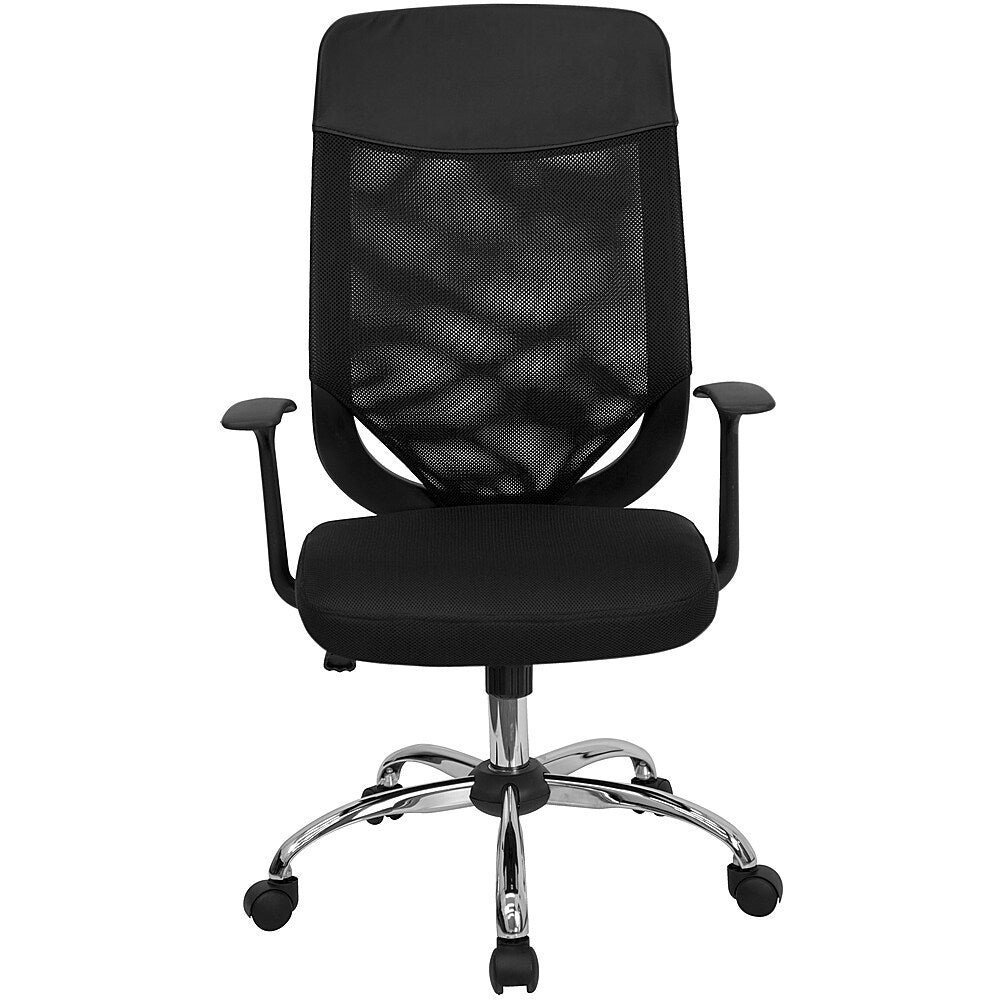 Flash Furniture - High Back Mesh Executive Swivel Office Chair with Arms - Black_9