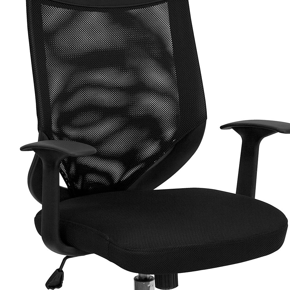 Flash Furniture - High Back Mesh Executive Swivel Office Chair with Arms - Black_4