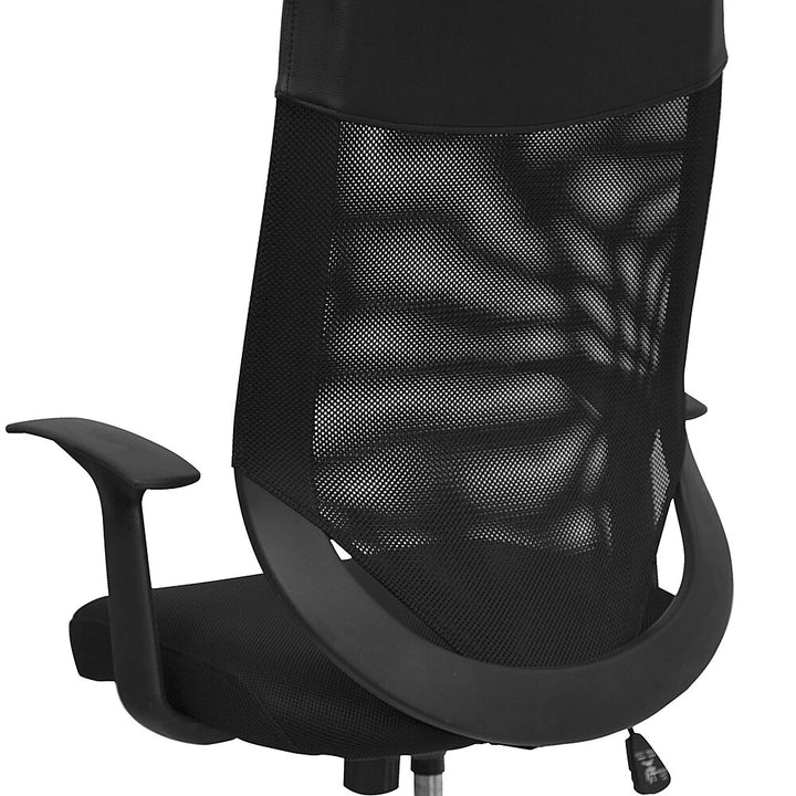 Flash Furniture - High Back Mesh Executive Swivel Office Chair with Arms - Black_1