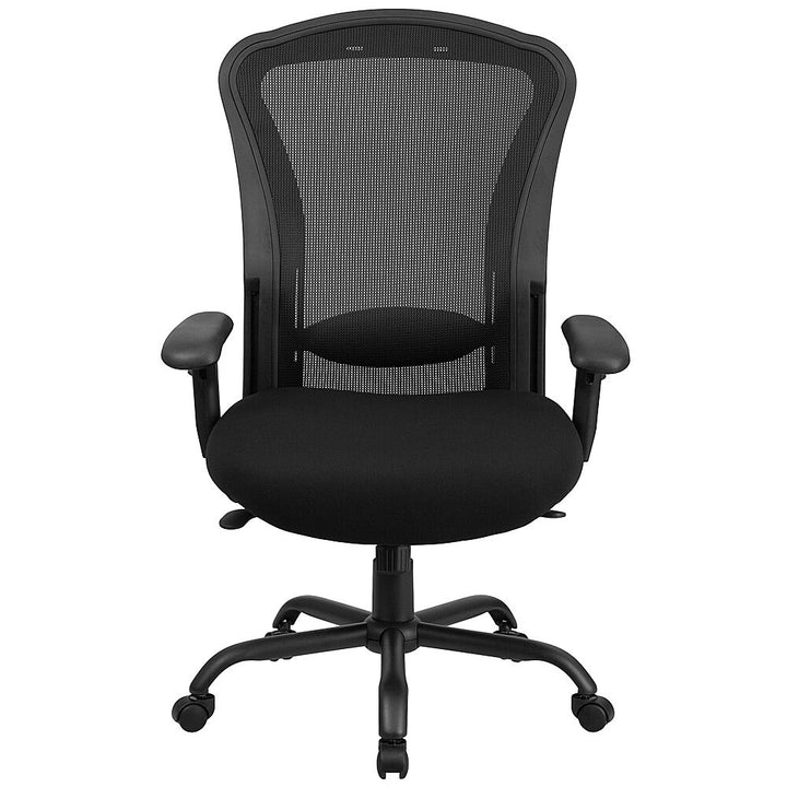 Flash Furniture - HERCULES Series 24/7 Intensive Use Big & Tall 400 lb. Rated Mesh Multifunction Synchro-Tilt Ergonomic Office Chair - Black_7