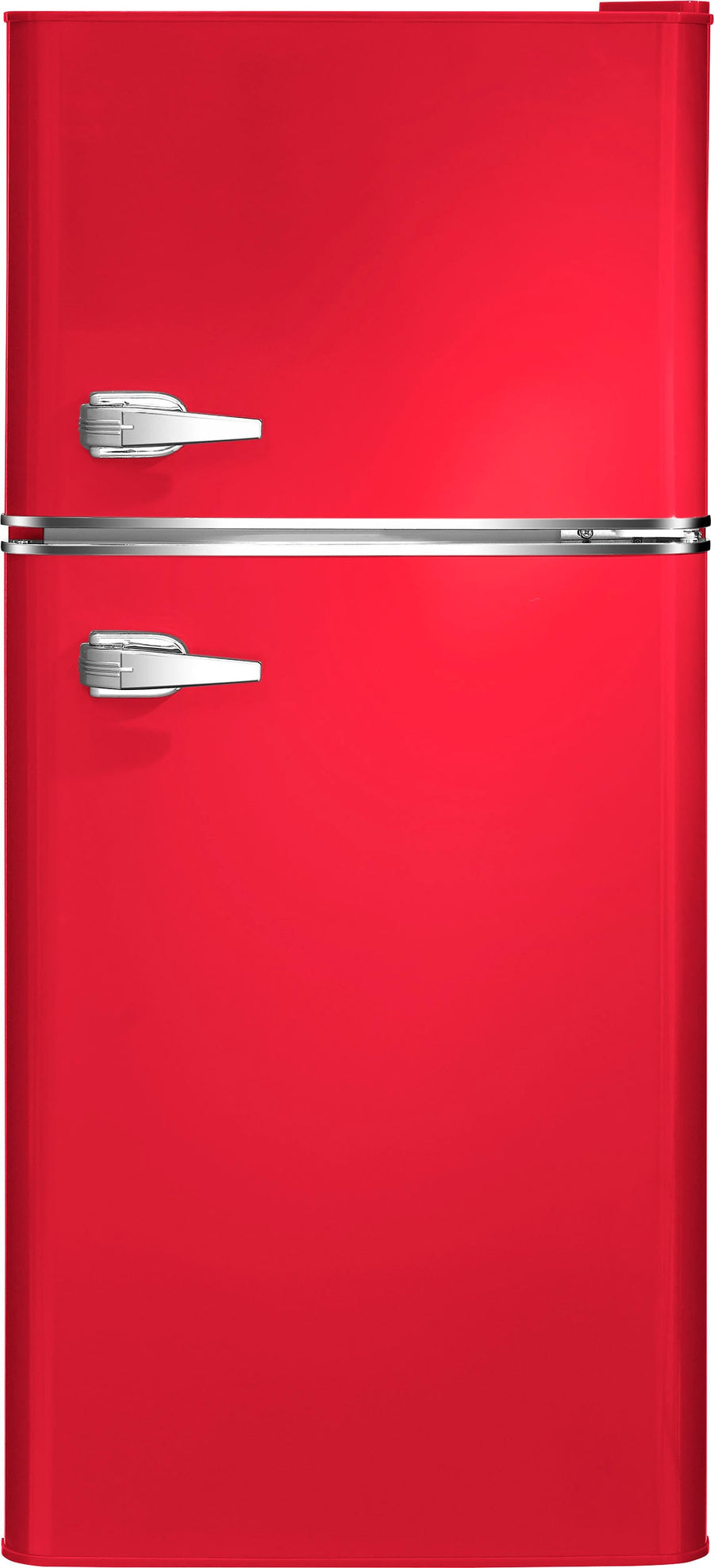 Insignia™ - 4.5 Cu. Ft. Retro Mini Fridge with Top Freezer - Red_0