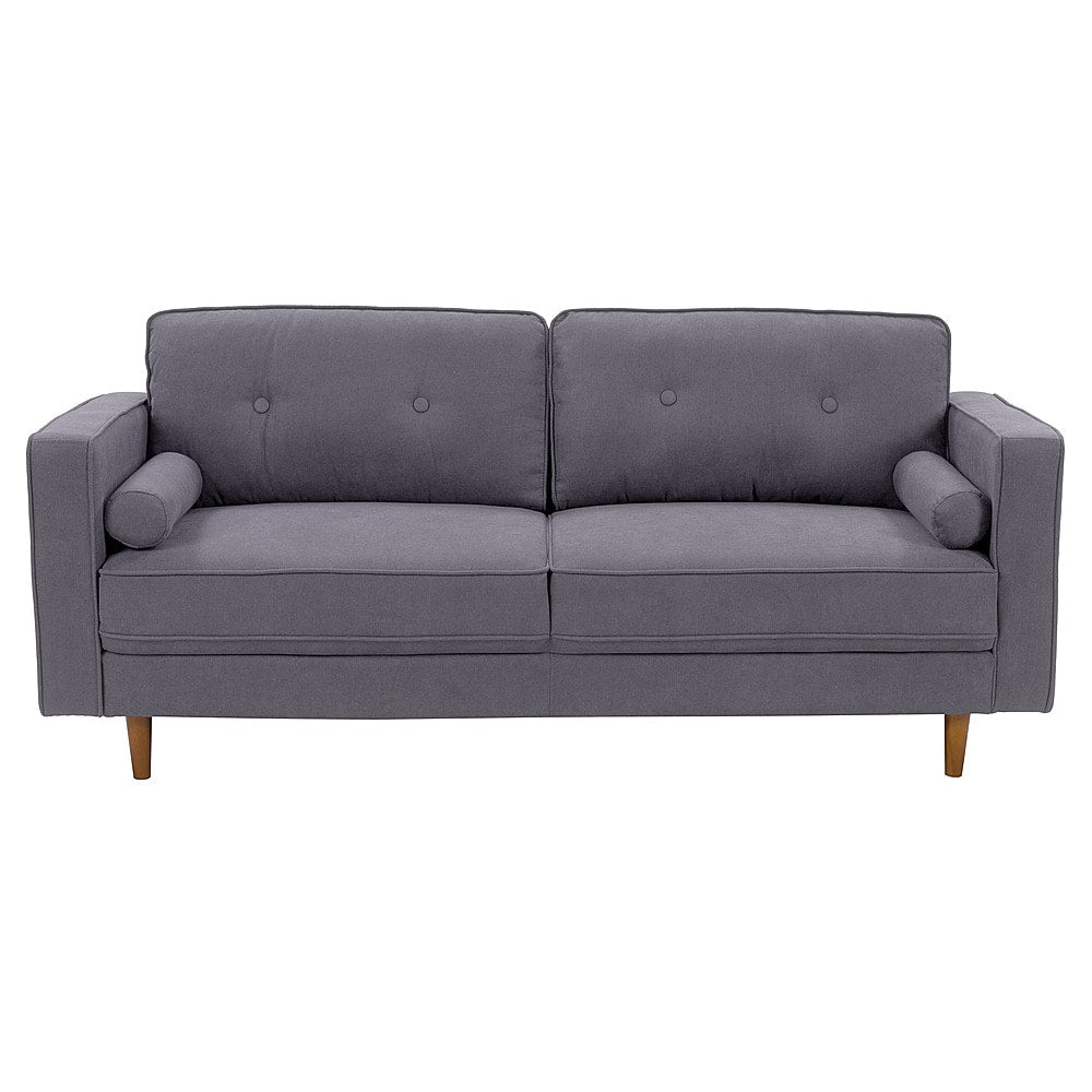 CorLiving - Mulberry 3-Seat Fabric Upholstered Modern Sofa - Grey_0