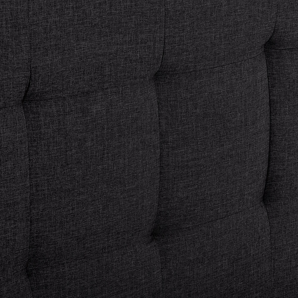 CorLiving - Ellery Fabric Upholstered Queen Bed Frame - Black_9
