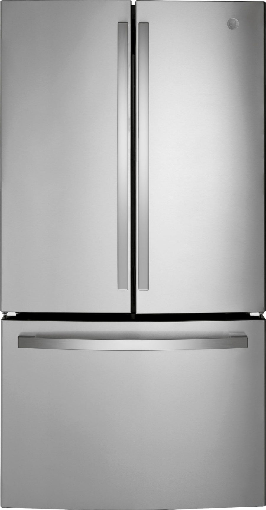 GE - 27.0 Cu. Ft. French Door Refrigerator with Internal Water Dispenser - Stainless steel_0