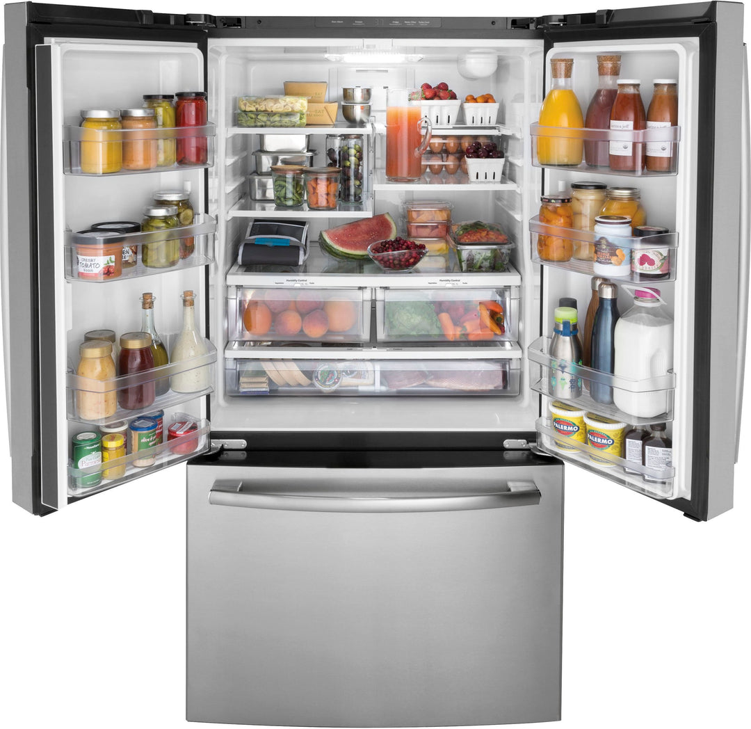 GE - 27.0 Cu. Ft. French Door Refrigerator with Internal Water Dispenser - Stainless steel_5