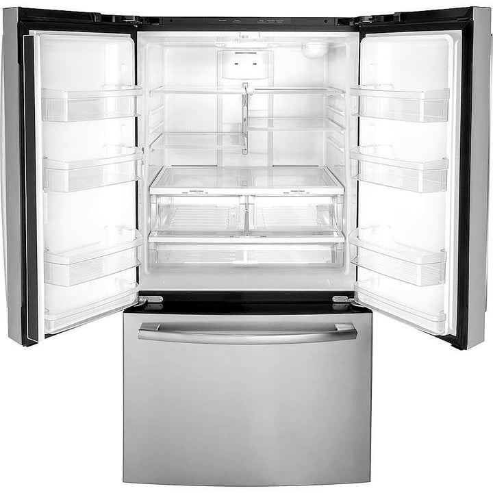 GE - 27.0 Cu. Ft. French Door Refrigerator with Internal Water Dispenser - Stainless steel_12