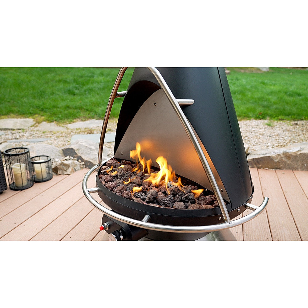 Cuisinart - Chiminea Propane Fire Pit - Black_7