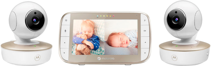 Motorola - VM50G-2  5" WiFi Video Baby Monitor with 2 Cameras - White_1