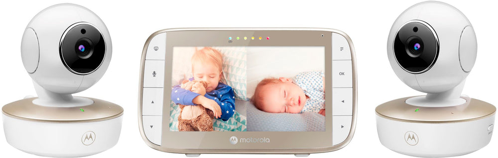 Motorola - VM50G-2  5" WiFi Video Baby Monitor with 2 Cameras - White_1