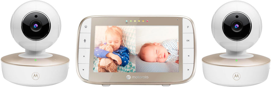Motorola - VM50G-2  5" WiFi Video Baby Monitor with 2 Cameras - White_0