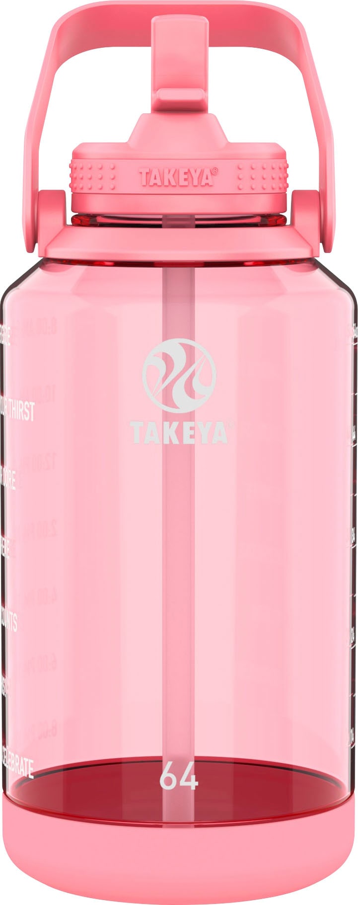 Takeya - Tritan 64oz Straw Motivational - Flutter Pink_0