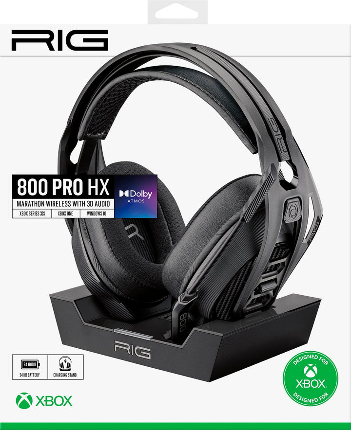 RIG - 800 Pro HX Wireless Headset and Base Station with Dolby Atmos for Xbox one, Xbox Series X|S, Windows 10/11 PCs - Black_10