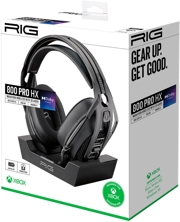 RIG - 800 Pro HX Wireless Headset and Base Station with Dolby Atmos for Xbox one, Xbox Series X|S, Windows 10/11 PCs - Black_6