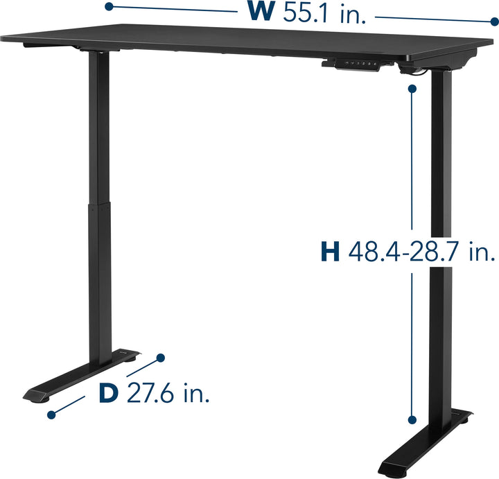 Insignia™ - Adjustable Standing Desk with Electronic Controls - 55.1" wide - Black_5