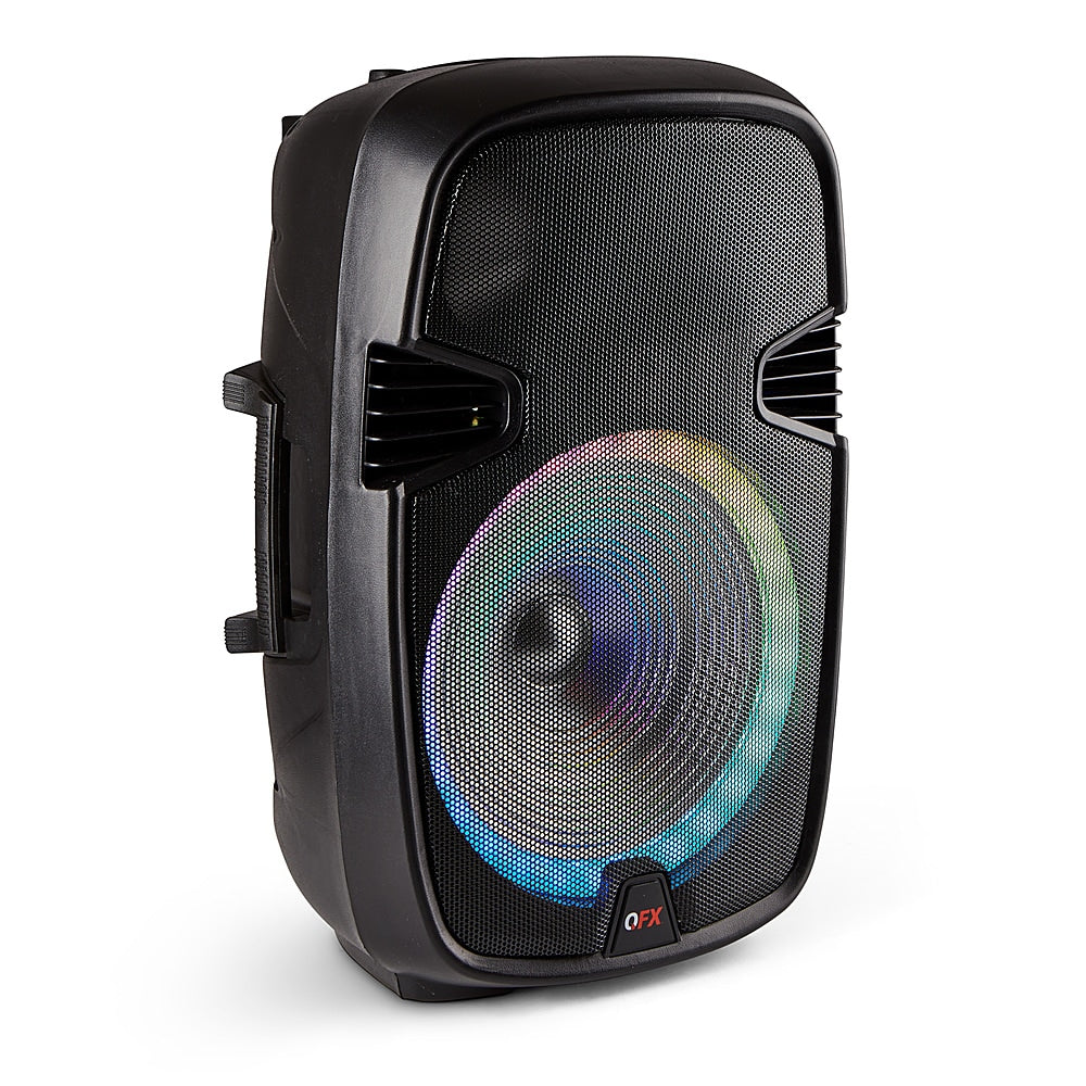 QFX - 15" BT Speaker Recharge  with LED Lights - Black_1